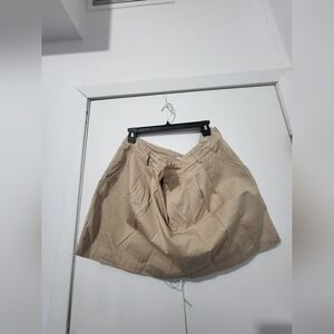 Khaki mini skirt